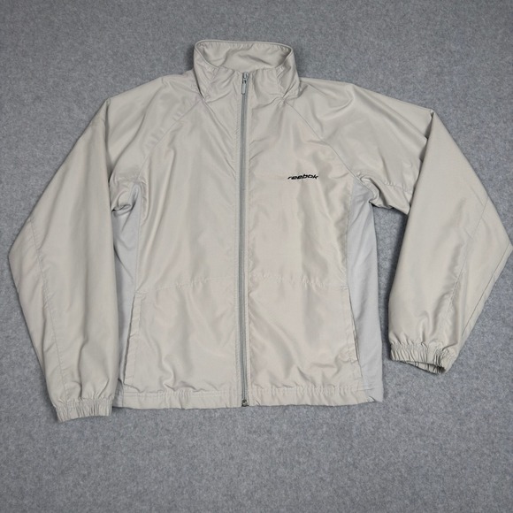 Reebok Other - VTG Reebok Lightweight Track Jacket Full Zip Mock Neck Athletic Sportswear S
